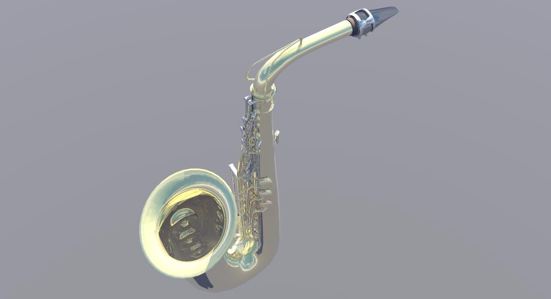 萨克斯3D模型 Alto Saxophone - C4D之家 - sx3.jpg