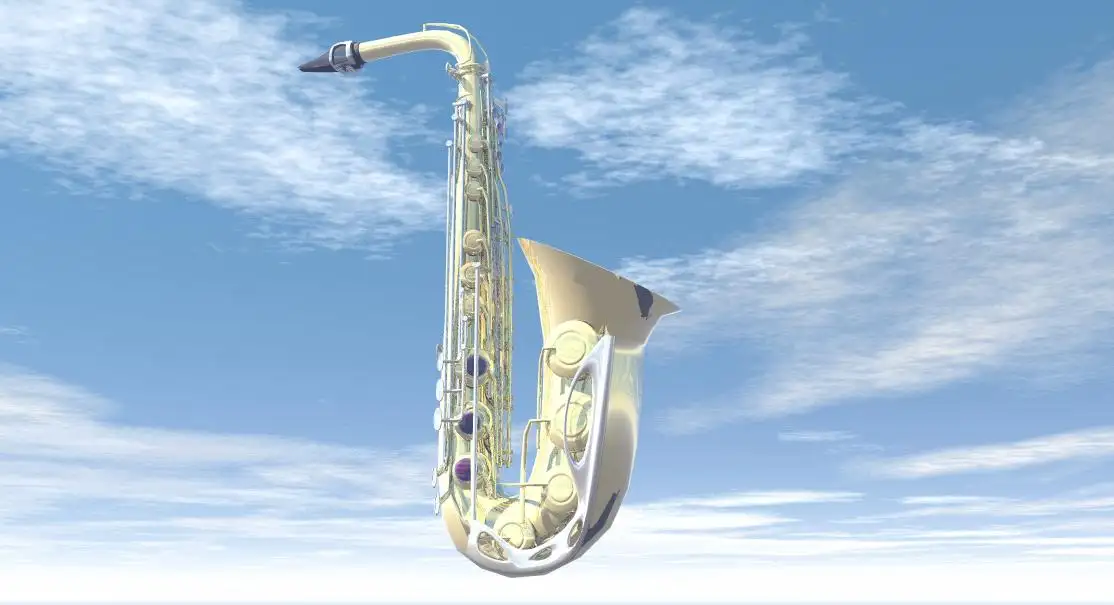 萨克斯3D模型 Alto Saxophone - C4D之家 - sx2.jpg
