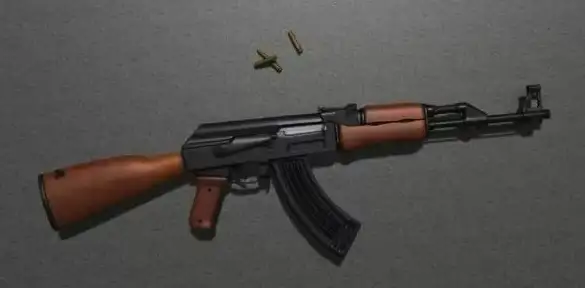 武器AK47军火3D模型 Rifle model
