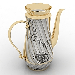 欧式水壶3D模型 Teapot N190710