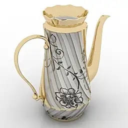 欧式水壶3D模型 Teapot N190710