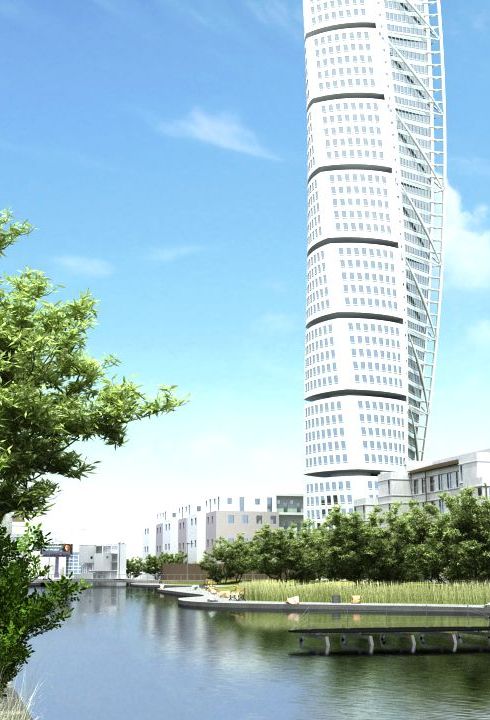 创意高科技大楼C4D模型 Technology Building 3D model