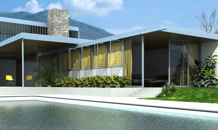 带泳池的豪华别墅建筑C4D模型 House building - C4D之家 - Archexteriors5_008.jpg