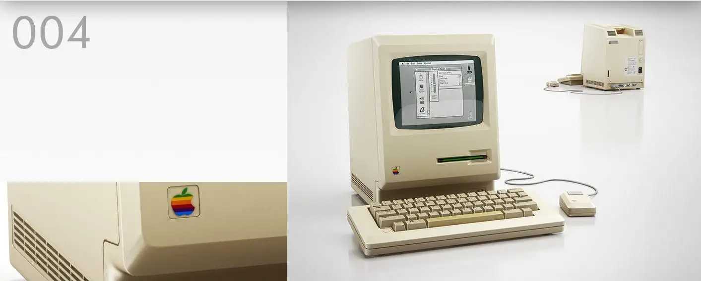 苹果第*代组装电脑C4D模型 Apple-1 3d model - C4D之家 - 004.jpg