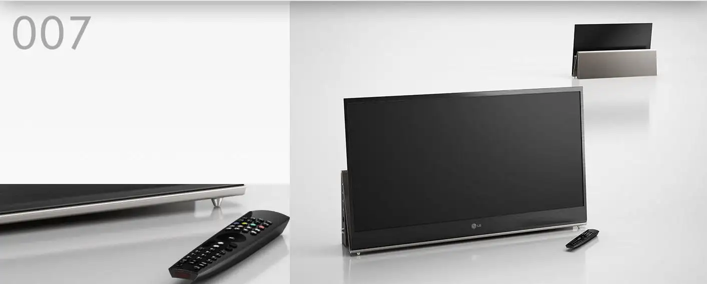 LG超薄电视C4D模型 LG TV 3DMODEL
