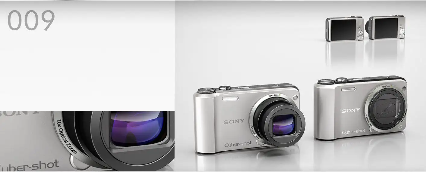 索尼卡片数码相机C4D模型 Sony cyber-shot