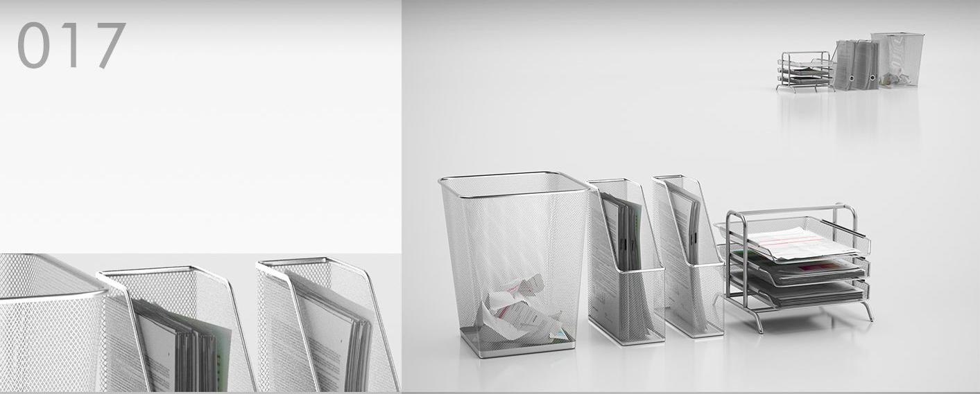 办公室设备模型：文件夹、垃圾桶、文件架C4D模型 Folders, trash, paper planes - C4D之家 - 017.jpg