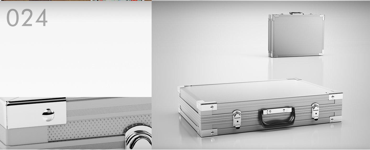 合金手提箱C4D模型 Alloy suitcase 3D model