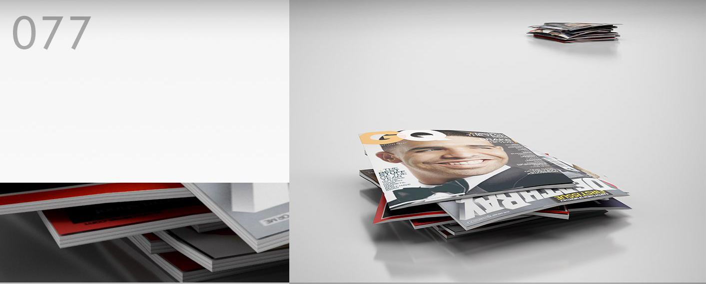 时尚杂志书籍C4D模型 Magazines and books 3D model - C4D之家 - 077.jpg