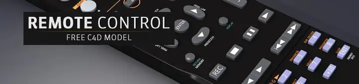 电视遥控器3D模型 C4D-Model-Remote-Control - C4D之家 - Free-C4D-Model-Remote-Control.jpg