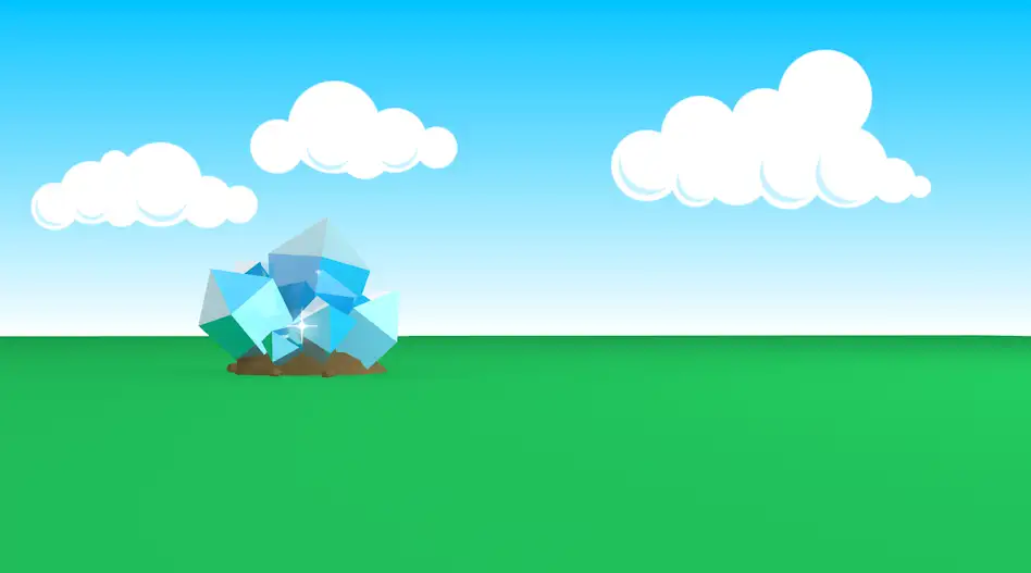 c4d卡通动画工程文件 crystals