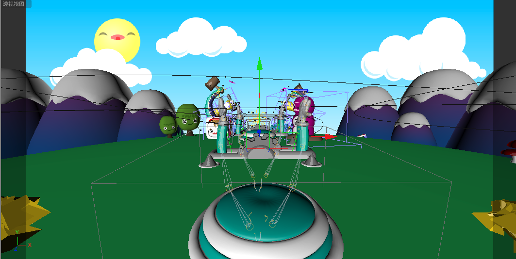 c4d游乐场卡通动画工程文件 section one - C4D之家 - Snip20131031_5.png