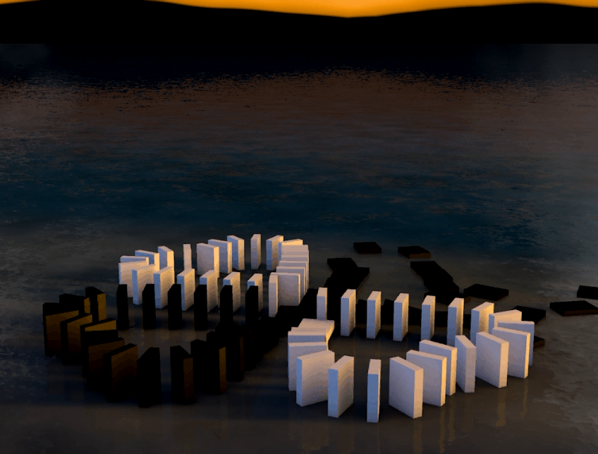 四叶草形状的多米诺骨牌 - C4D之家 - 小Q截图-20131112205845.png