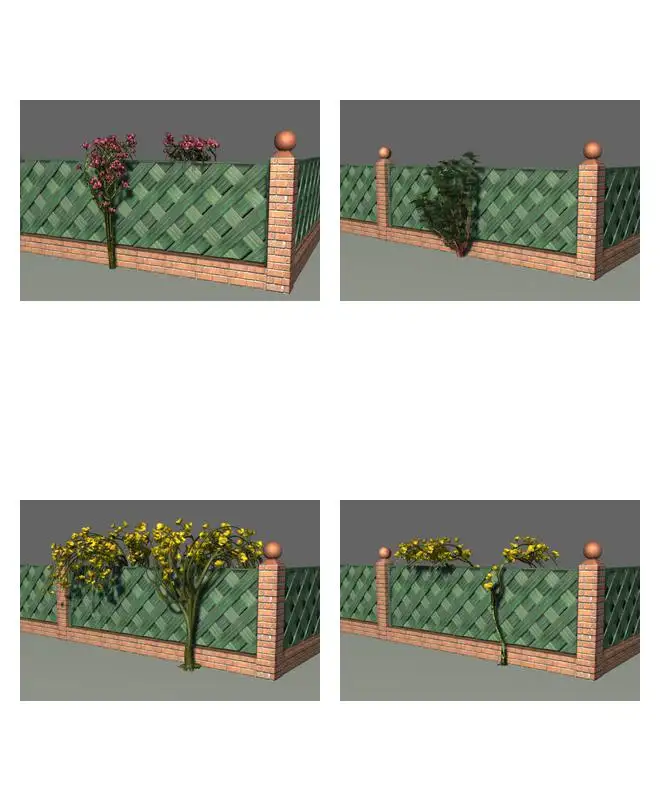 公园围墙 别墅围墙花卉C4D模型 Wall flower 3D model - C4D之家 - DGD2-03.jpg