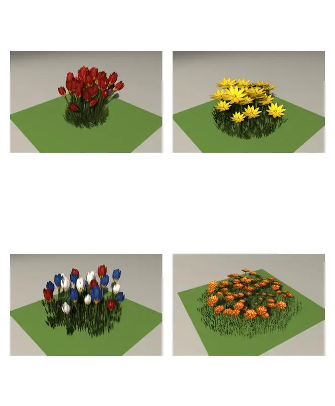 公园花池：鲜花C4D模型 Park Flowers 3D model - C4D之家 - DGD2-06.jpg