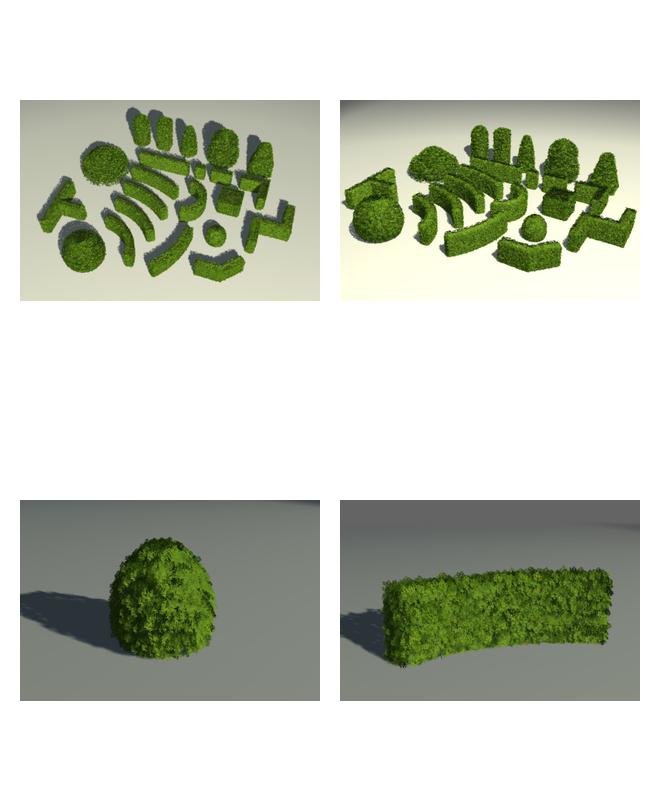 树篱、篱笆C4D模型 Hedges