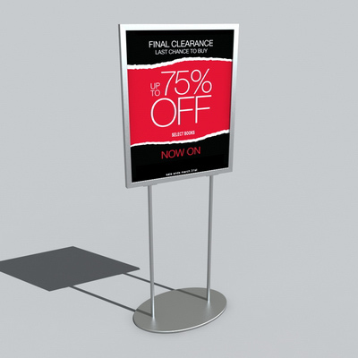 广告牌、导示牌、标志牌C4D模型 billboard 3D model