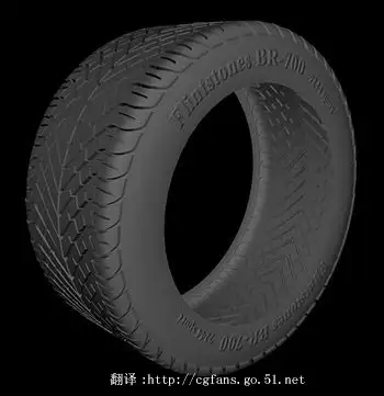 Maya Nurbs 汽车轮胎建模3