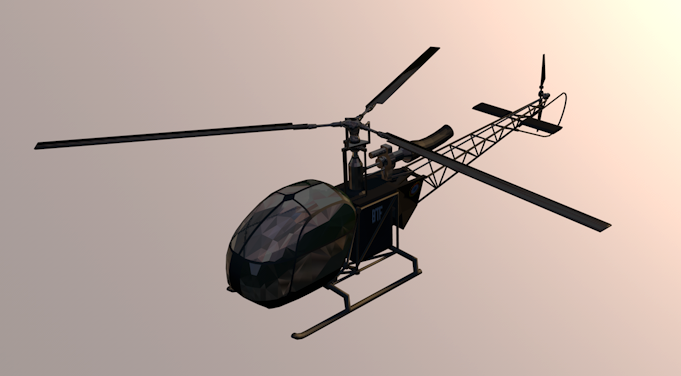 直升机3D模型 Helicopter