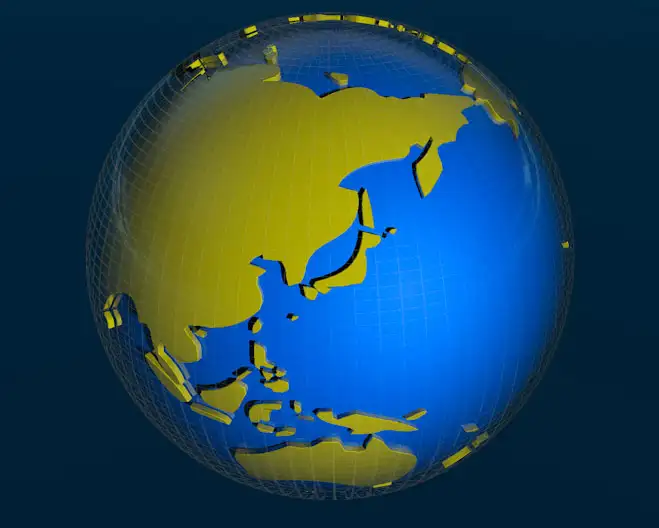 网格地球3D模型 Earth C4D model