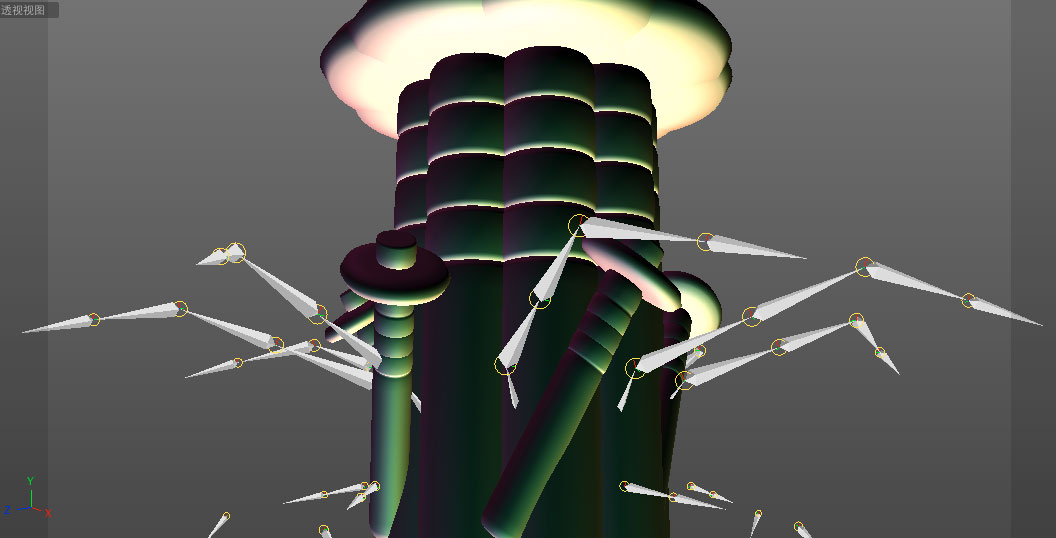 C4D工程文件：蘑菇C4D动画源文件 mushroom