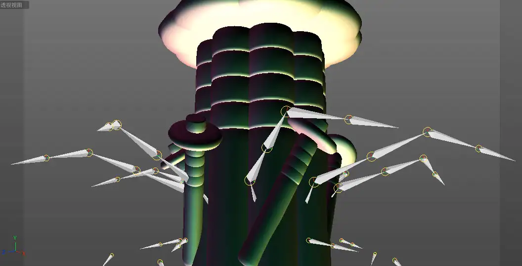 C4D工程文件：蘑菇C4D动画源文件 mushroom