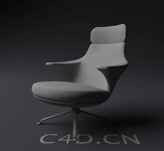 转椅3D模型 armchair 001 - C4D之家 - Snip20131209_3.jpg