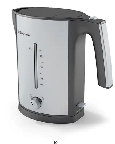 银灰色电水壶3D模型 3D model electric kettle