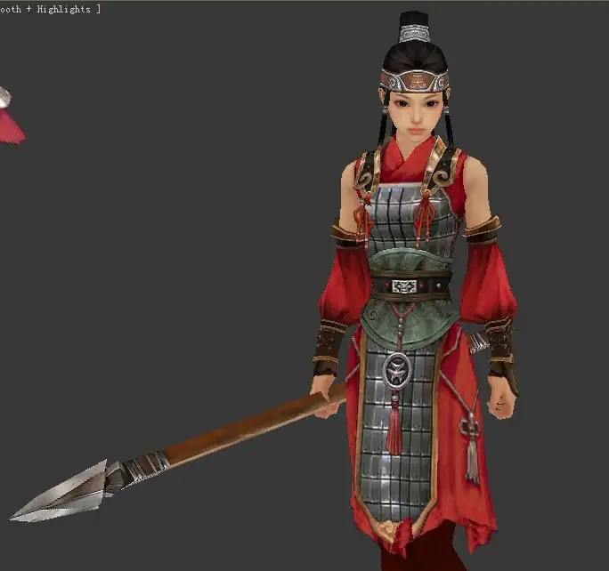 古代游戏人物3D模型：剑网3天策府大部分人物模型 - C4D之家 - k.jpg