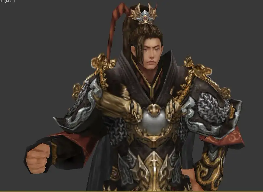 古代游戏人物3D模型：剑网3天策府大部分人物模型 - C4D之家 - tt.jpg