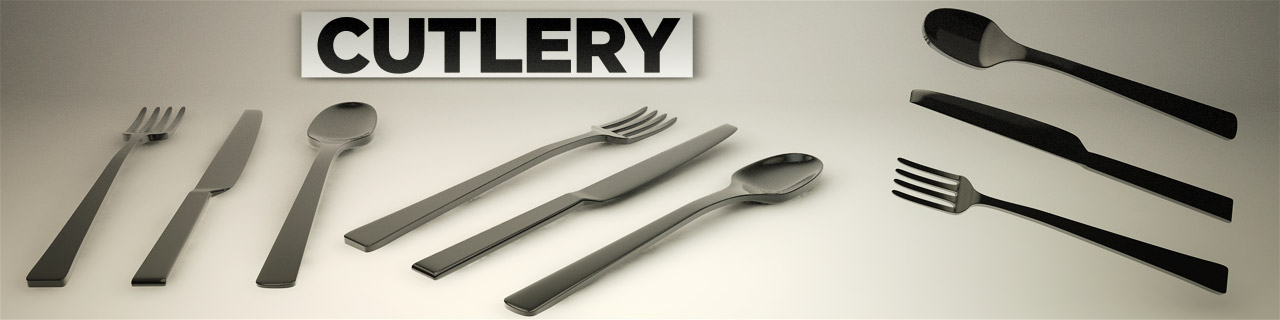 Cinema 4d家用厨房模型包预设 The Pixel Lab – Kitchen Pack - C4D之家 - Cutlery.jpg