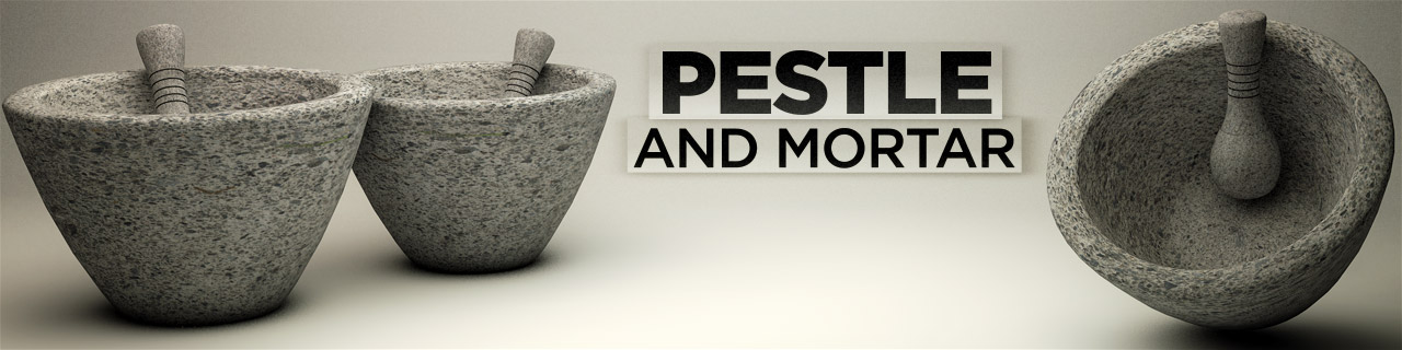 Cinema 4d家用厨房模型包预设 The Pixel Lab – Kitchen Pack - C4D之家 - Pestle-and-Mortar.jpg