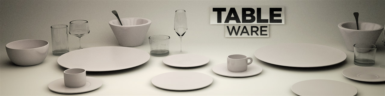 Cinema 4d家用厨房模型包预设 The Pixel Lab – Kitchen Pack - C4D之家 - Table-Ware.jpg