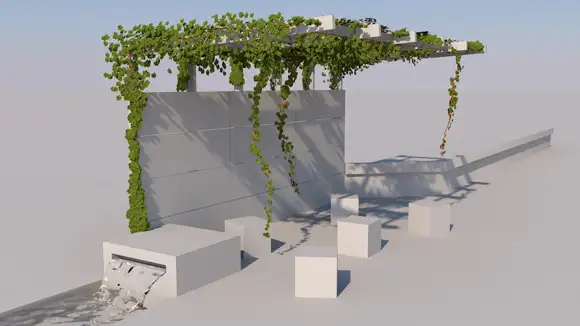 C4D视频教程：创建一个藤蔓缠绕的凉亭 - C4D之家 - 0033S9MAty6EMqq70Qkd4&690.jpeg