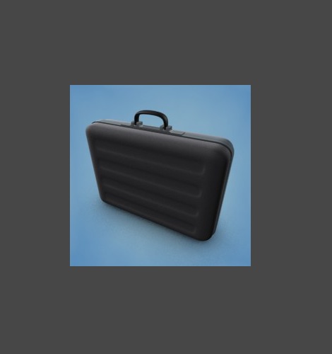 手提皮箱C4D模型 Business Case