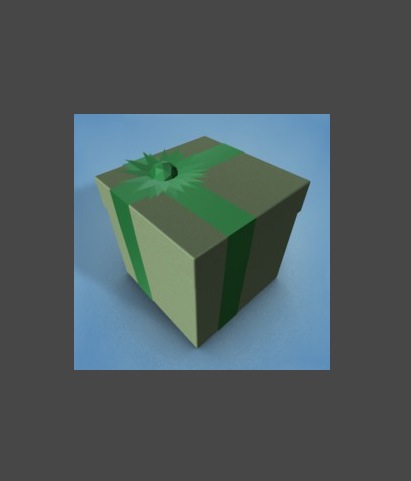 绿色礼品盒C4D模型 Present-1 - C4D之家 - cinema4d_ 2013-12-16 下午11.55.16.jpg