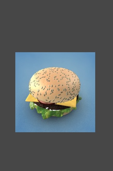 汉堡C4D模型 Burger