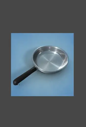 厨具模型：不锈钢平底锅C4D模型 Pan