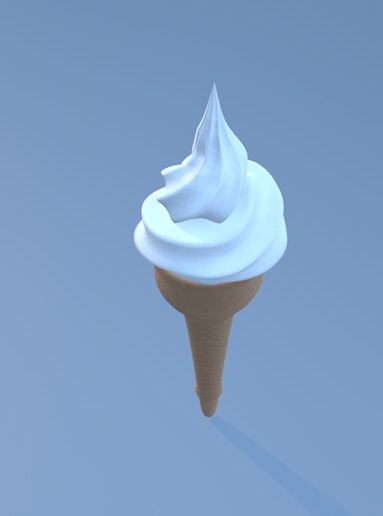 奶油冰淇淋3D模型 Soft-Ice