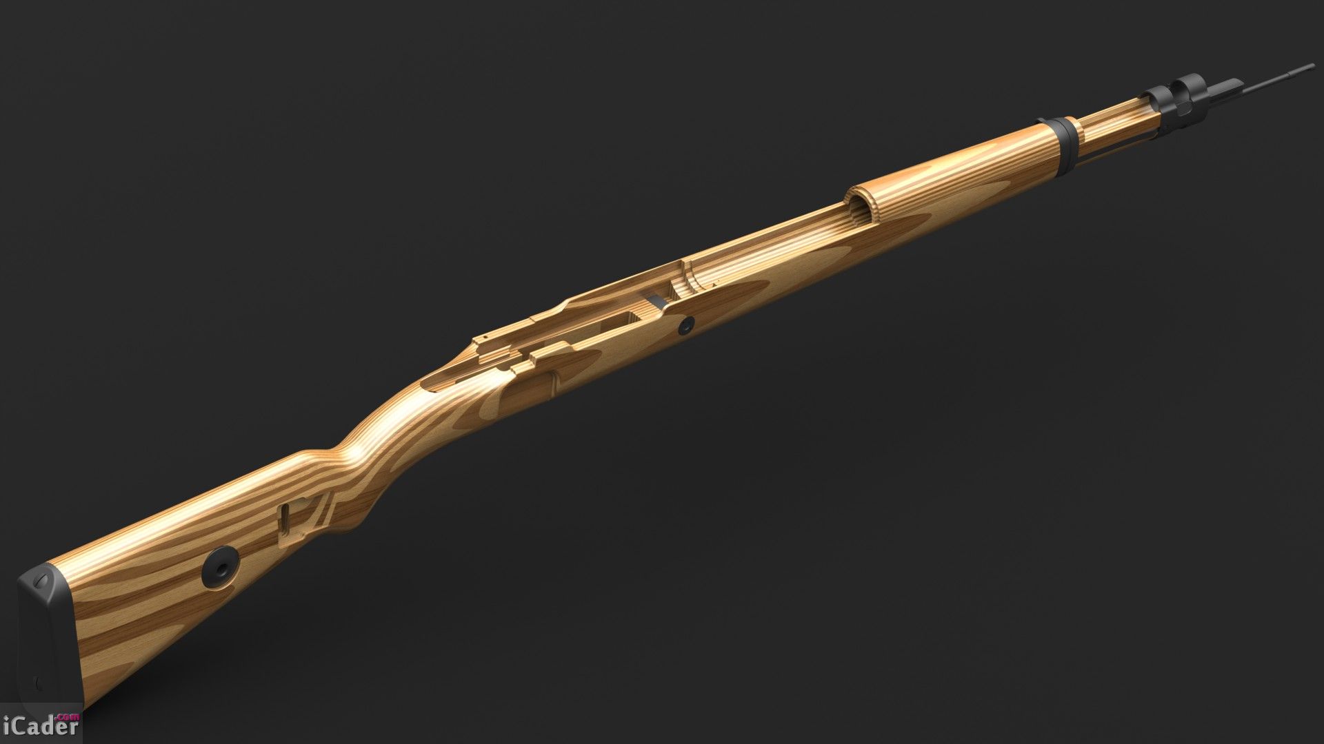 Kar98k毛瑟步枪3D模型（IGS和SLDPRT两种格式） - C4D之家 - 20130506114651951.jpg