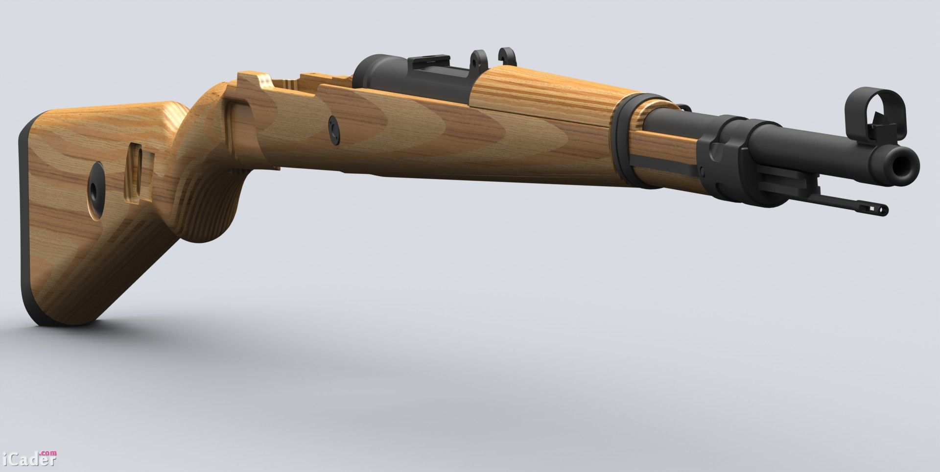 Kar98k毛瑟步枪3D模型（IGS和SLDPRT两种格式）