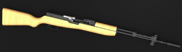 步枪3D模型（SKS半自动步枪,Solidworks设计_IGS/STL/SLDPRT源文件下载） - C4D之家 - cinema4d_ 2013-12-24 下午8.30.45.jpg