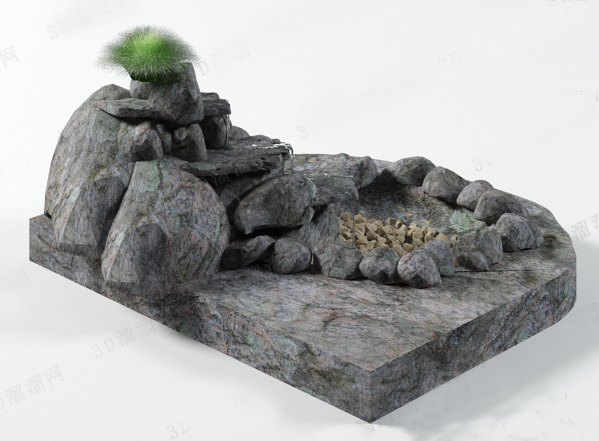 石头、假山3D模型