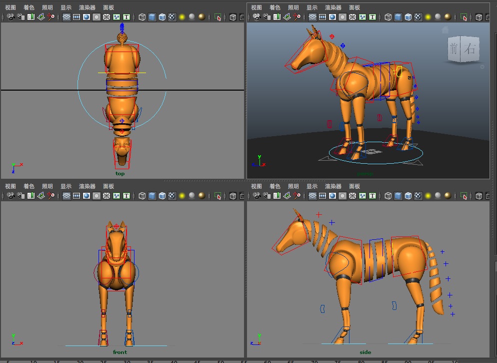 玛雅模型：绑定好的马 horseRig - C4D之家 - cinema4d_ 2013-12-28 下午2.42.40.jpg