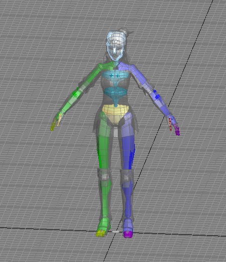 古代人物模型：赤壁女人3D模型