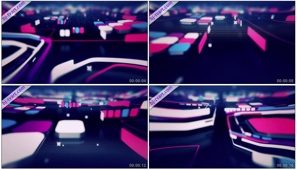 C4D栏包工程文件：梦幻科技感觉C4D源文件