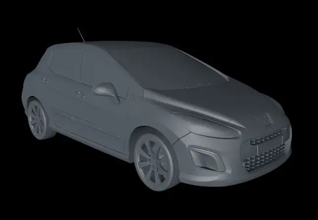 汽车模型：标致308 3D模型（fbx/obj/max/ma） - C4D之家 - cinema4d_ 2013-12-29 上午1.00.50.jpg