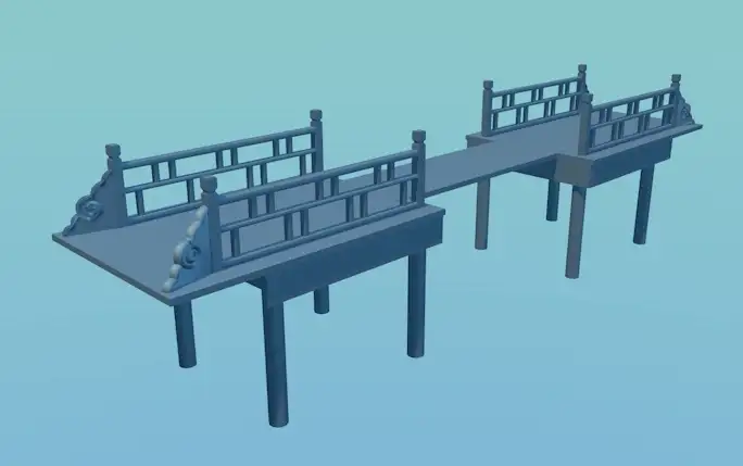 古建模型：木桥3D模型 The wooden bridge - C4D之家 - cinema4d_ 2013-12-31 下午8.45.43.jpg
