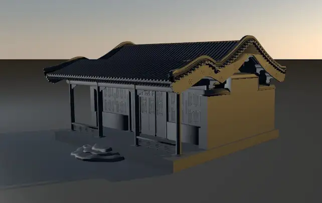 古建模型：寺庙古建 Ancient temples