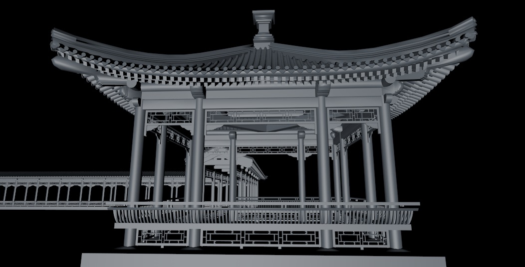 古建景观模型：长廊、凉亭3D模型 - C4D之家 - cinema4d_ 2013-12-31 下午11.31.06.jpg